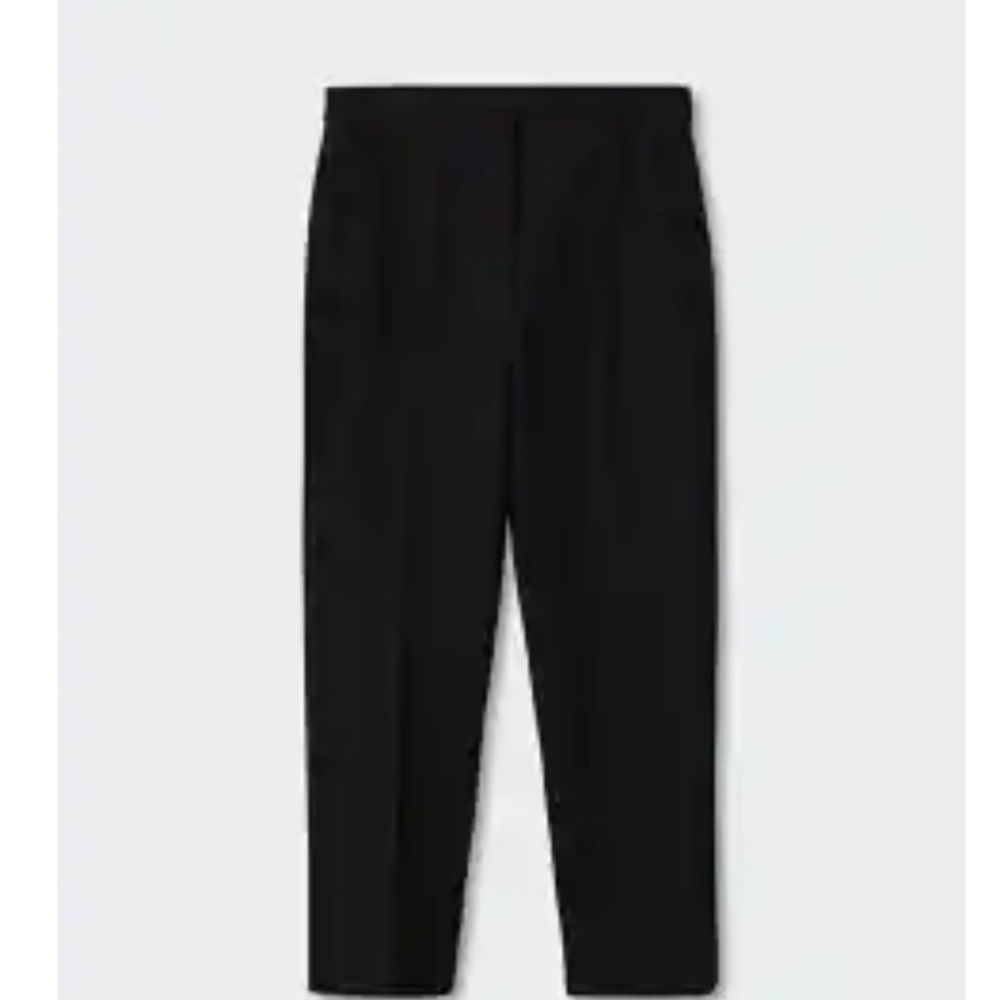 Mango Black Cropped Pants
